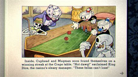 cuphead story book pages.